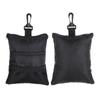 Portable Golf Ball Accessories Multi Pocket Black Zipper Handbag Bag