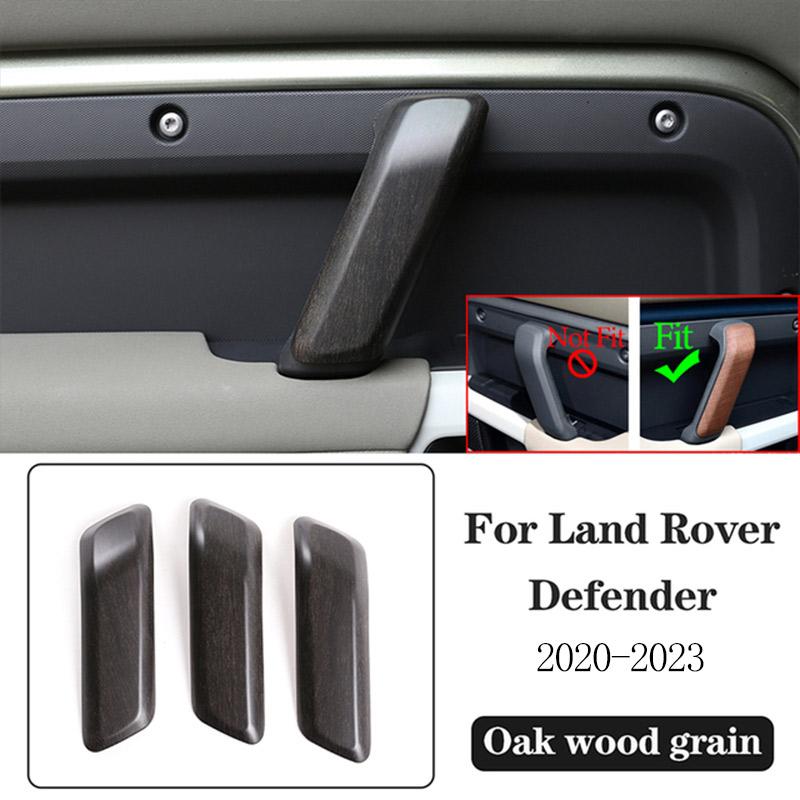 ABS Oak wood grain For Land Rover Defender 110 2020-2025 Car Interior Modification Protection Cover Decorative Patch Accessories
