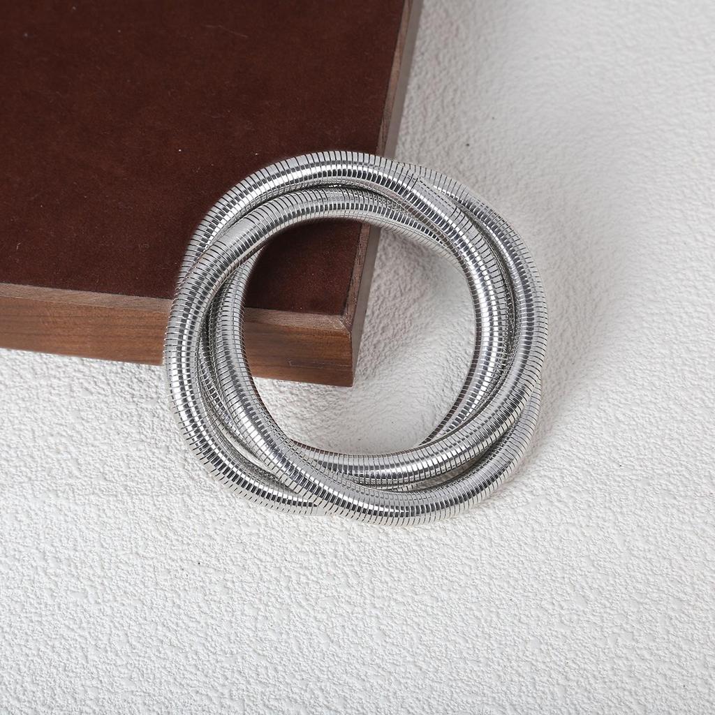 Vintage-Inspired Multi-Layer Elastic Bracelet with Unique Design for Women