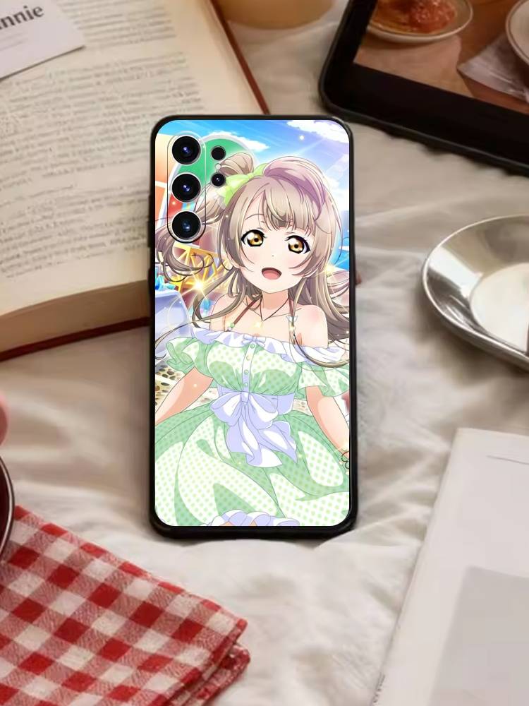 Чехол для телефона Love Live-Минами Котори для Samsung S26, S25, S24, S23, S22, S21, S20, S30, Ultra, Plus, Fe, Note, 5G Черный