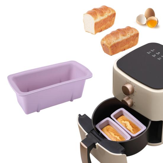 Silicone Loaf Pan Rectangular Cake Mold Large Baking Tray for Toast Bread Desserts High-temperature Resistant Bakeware