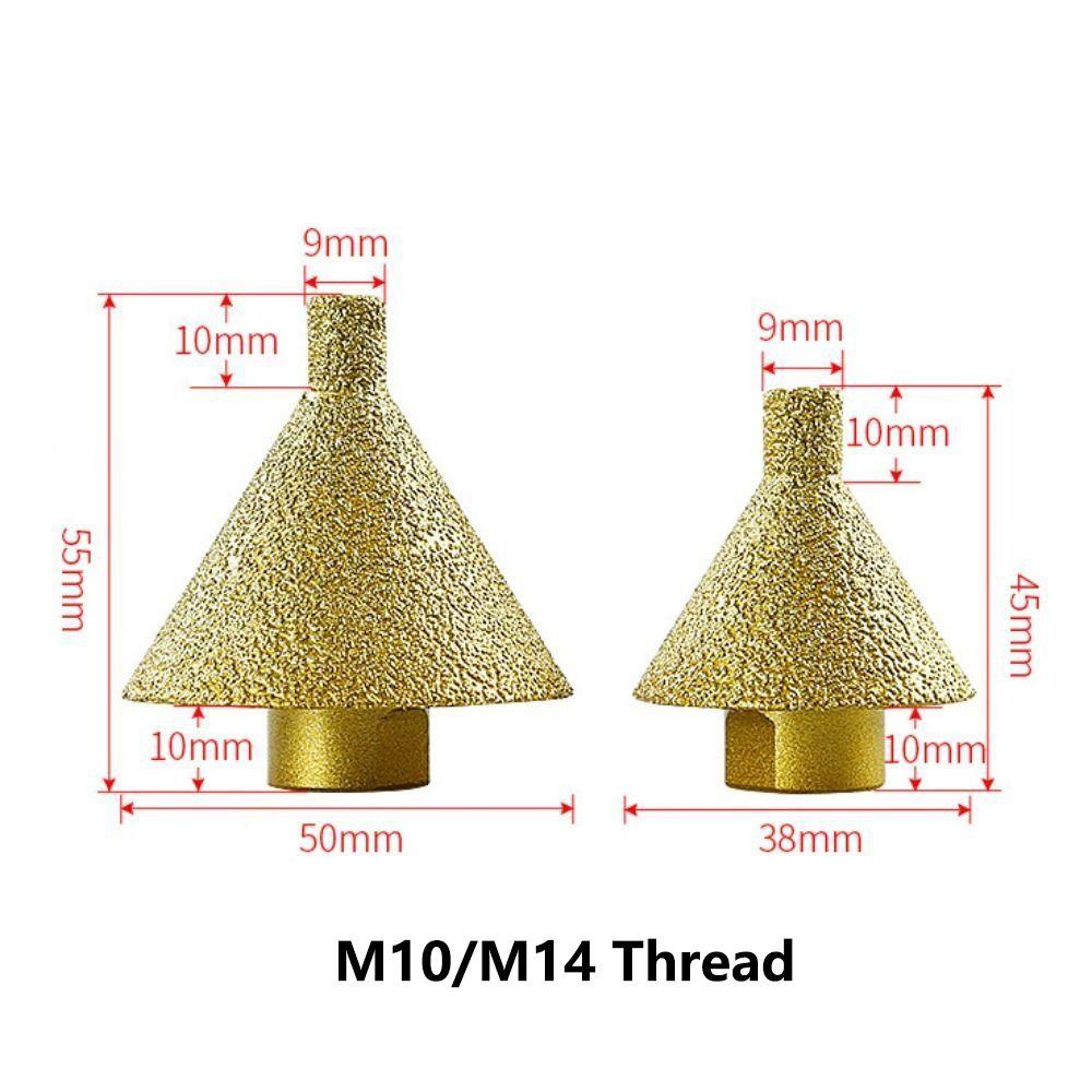 Grinding Head Ceramic Tile Hole Opener M10/M14 Thread Hole Opener Bit Portable Trimmer Drill Bit