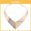 Fashion V Shaped Metal Women Collar Necklace With Geometric Design For Stylish Womens Accessories