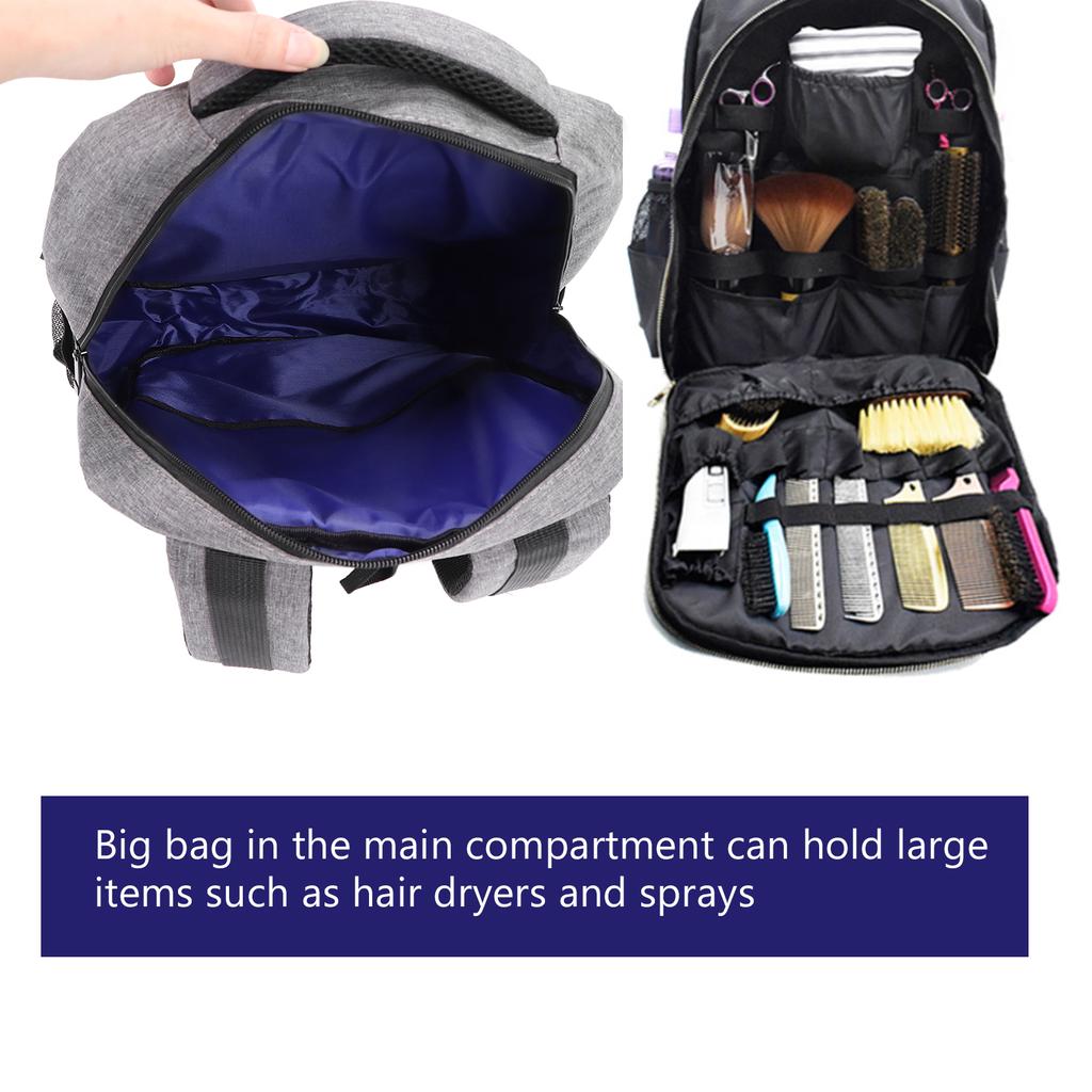 Рюкзак парикмахера профессиональный большой вместимости, органайзер для инструментов и ножниц для парикмахерских принадлежностей, машинки для стрижки
