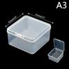 New Transparent Plastic Storage Box Photocards Small Card Storage Box Desk Organizer Box Classification Box Stationery