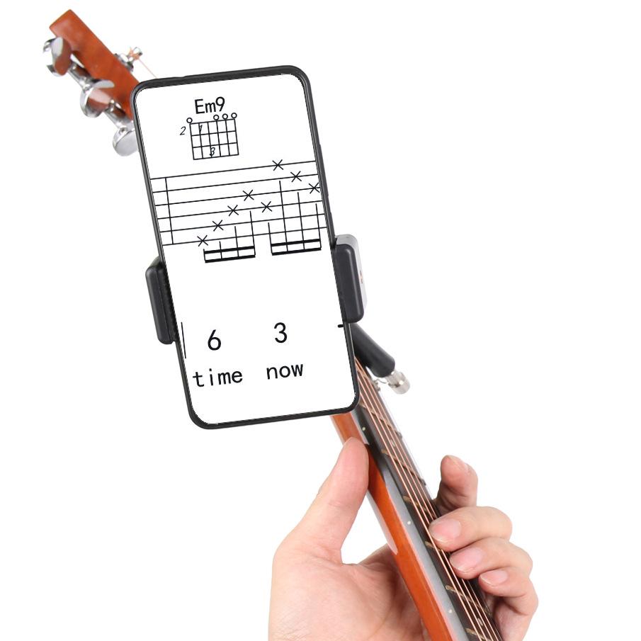 Электрический Бас и Гитара Капо с Клипсой для Телефона и Ремешком