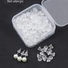 Transparent Silicone Hypoallergenic Ear Plugs with Leather Studs and Anti-Drop Rubber Buckles
