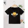 Европейские размеры Little Bee Новая повседневная детская футболка с коротким рукавом для лета Круглый вырез Печатная футболка Базовая футболка