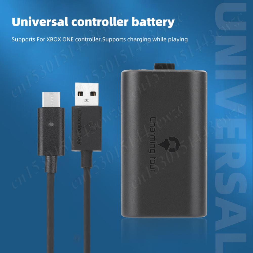 Сменные батареи 2000 мАч, аккумуляторная батарея для контроллера высокой емкости с зарядным кабелем Type-C для Xbox One/SX/SS