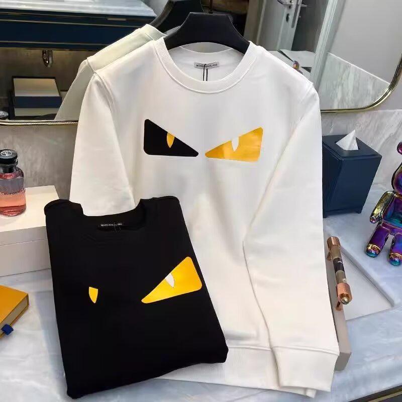 Мужская модная толстовка с принтом «Маленький монстр», приталенная, с круглым вырезом, для весны/осени