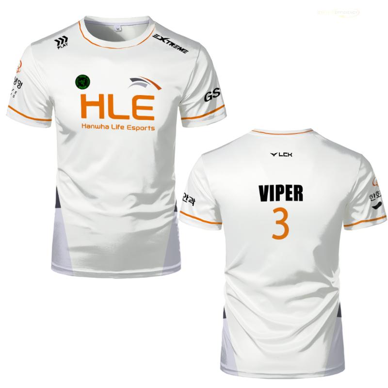2024 Новая одежда поддержки клуба HLE E-sports League Of Legends HLE White Black Uniform ESports Contest Team мужские футболки