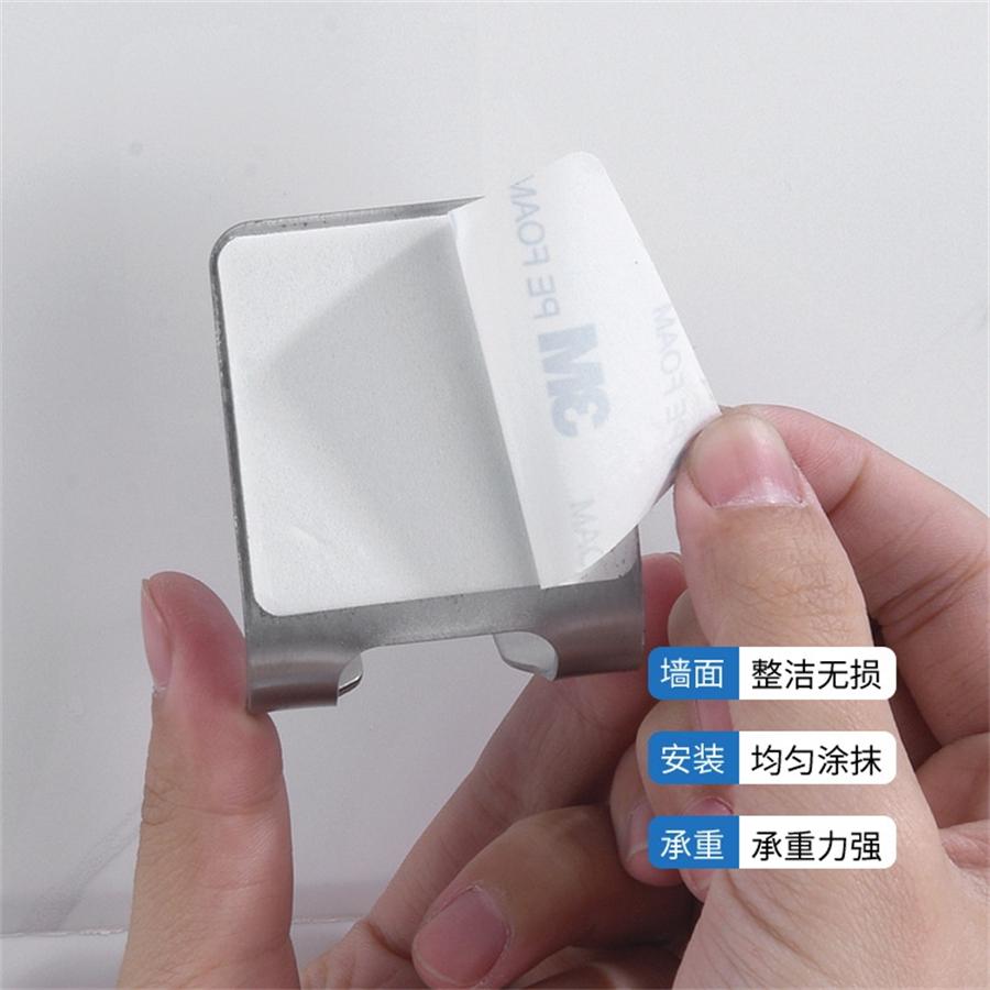 Razor Holder Storage Hook Stainless Steel Wall Men Shaving Shaver Shelf Punch Free Razor Rack Bathroom Accessories Organization