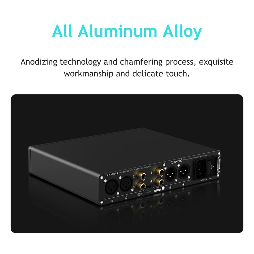SMSL HO200 сбалансированный усилитель для наушников с низким уровнем шума, выход RCA Pre, сбалансированный выход для наушников, сбалансированный предусилитель HiFi Audio, усилитель для наушников