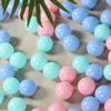 100 шт., уличные спортивные мячи, красочные, мягкие, для бассейна, морские волны, детские, забавные игрушки, экологически чистые, антистрессовые воздушные шары