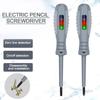 2-in-1 1pc Screwdriver Electricity Detector High Torque Strong Magnetic Voltage Test Pen Screwdriver For Electricity Detection