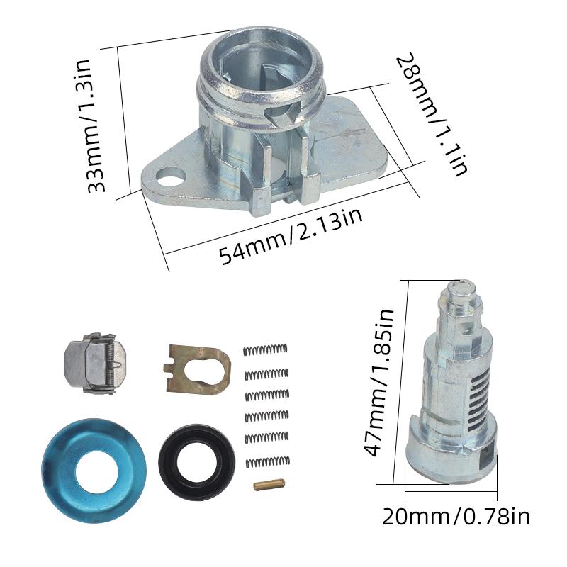 5073357AA Цилиндр замка передней двери для Dodge Ram 1500 2002-2008 2500/3500 2003-2009 Аксессуары для цилиндра замка двери автомобиля Заменить