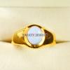 Opal Oval Cut With 925 Sterling Silver Gold Plated Ring For Men's #B366 JL375682065238