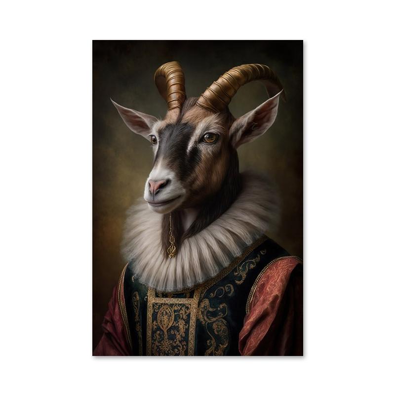 Аристократический постер с животными в стиле ретро, лев, жираф, кошка, печать на холсте, настенные художественные картины для украшения гостиной и дома