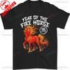 Year of The Horse 2026 Lunar New Year Chinese New Year 2026 Cotton TShirt  Gothic Women Clothing Aesthetic Clothes Westworld
