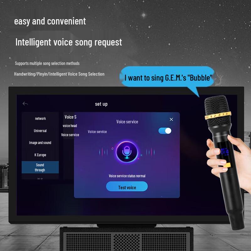 Портативная уличная KTV-колонка Manlong с дисплеем