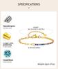 Tennis Bracelets, Paperclip Link Chain Bracelet for Women, Stainless Steel Layered Hand Wristband Accessories