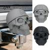 Trailer Hitch Cover Pirate Skull Cover, 3D Carved Tow Ball for SUV Weather-resistant Pickup, Dust Proof Protective Cap Towing Ball, Heavy-duty
