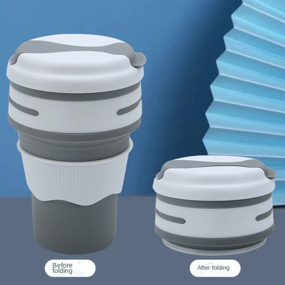 350 мл силиконовая чашка для чая и кофе, термостойкая, складная, для питья, для путешествий, туризма