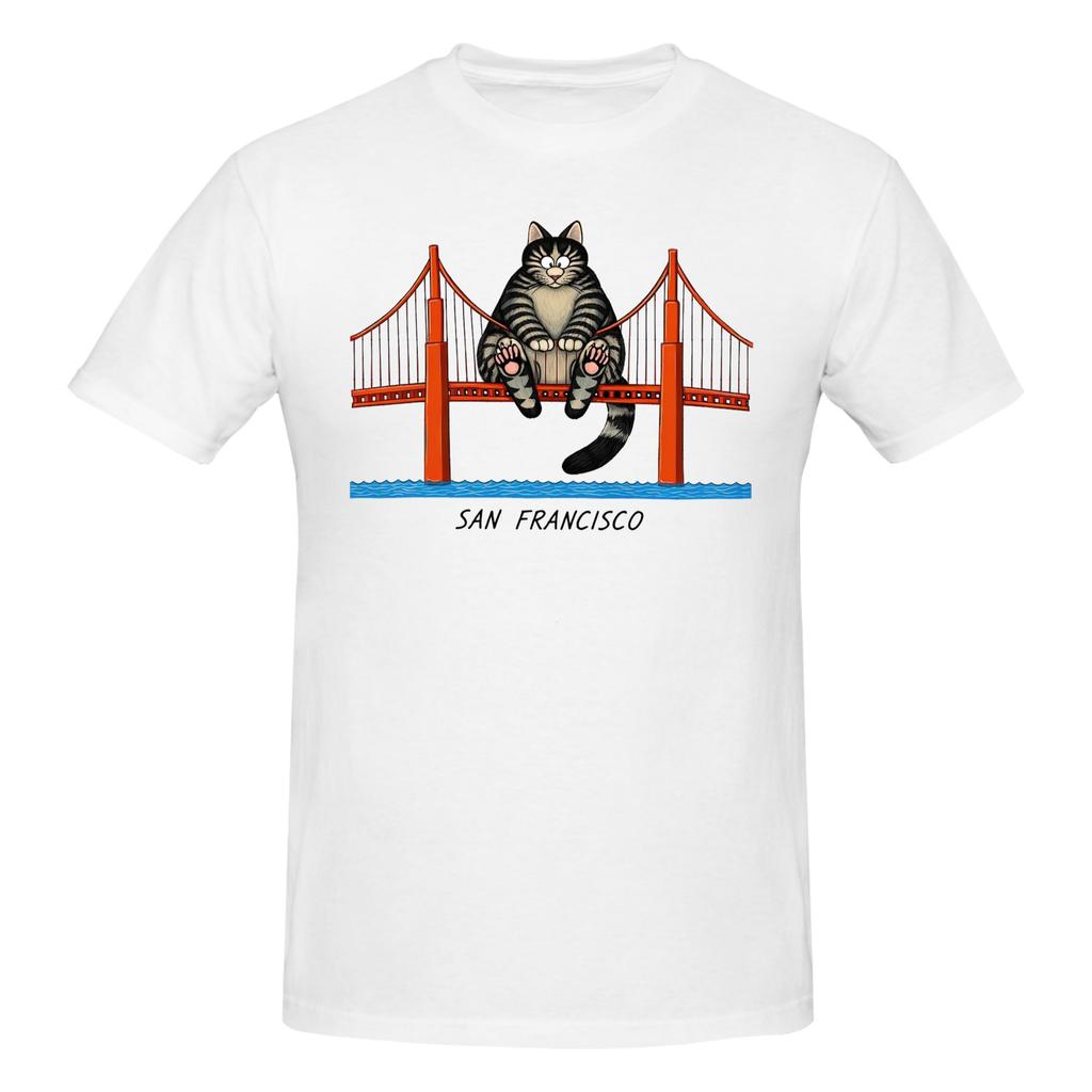 Piece San Francisco Giant Funny Graphic  Cotton TShirt KKliban Cat Tees Tops For Unisex