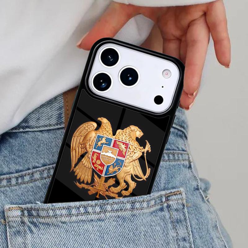 Защитный чехол для телефона с флагом Армении для iPhone 16e 15 14 13 12 17 Pro Max Plus Air 17pro Чехол Coque
