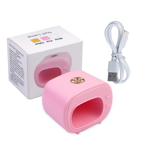 Портативная мини-лампа для ногтей с питанием от USB, компактный дизайн, ТВ-образный лак для ногтей без черного цвета, быстросохнущий маникюрный аппарат для ногтей