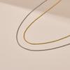 Elegant Gilded Brass Dainty Disc Clavicle Chain Choker Necklace for Women