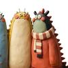 Кукла Модель Ручная Лепка Статуэтка Декоративная Фэнтези Скульптура Причудливая Вдохновленная Мультфильмами Коллекционное Искусство Дом
