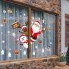 Santa Claus Snowman Reindeer Window Stickers Snowflake Christmas Atmosphere Decoration Glass Window Static Electricity Stickers