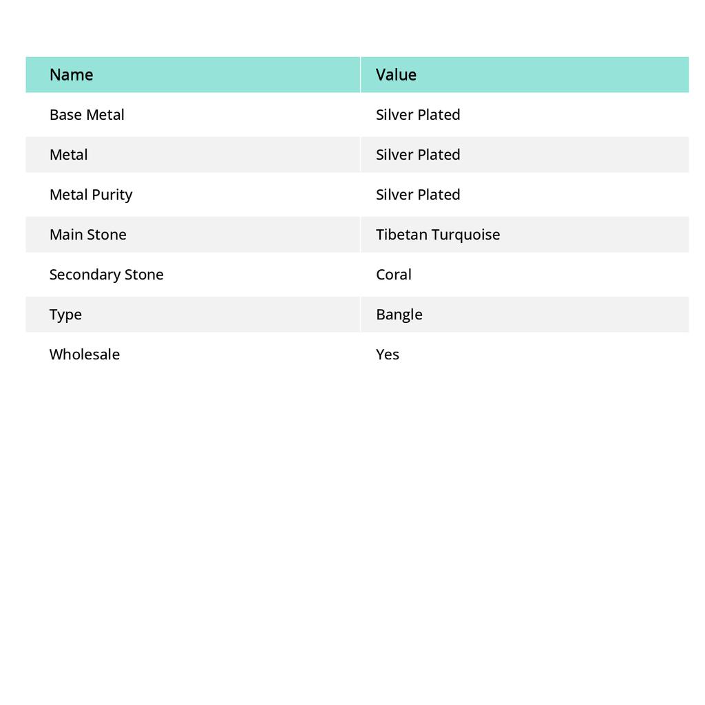 Натуральная тибетская бирюза, коралловый драгоценный камень браслет-манжета ручной работы регулируемый t3l79