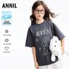 Круглая футболка с коротким рукавом для девочек Annil