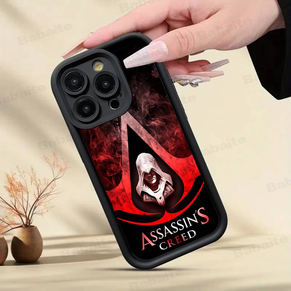 Чехол для игрового телефона A-Assassin S -Creed для iPhone 17 16 15 14 13 12 11 Pro Max Mini Plus Мягкая задняя крышка из ТПУ