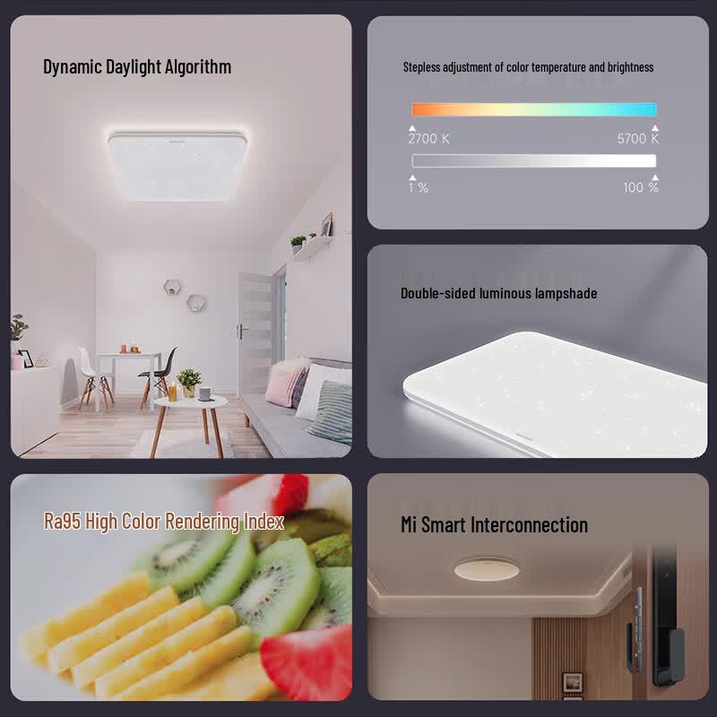 Philips Flowing Light Mijia Smart Full-Spectrum Eye-Care LED Ceiling Lamp
