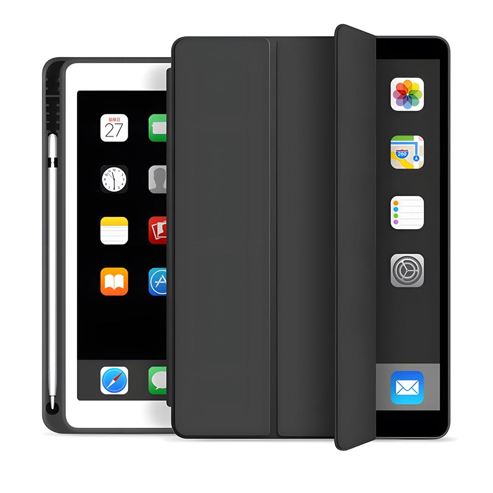 С чехлом-держателем для карандаша для iPad Pro 13 2024 12.9 2021 10.2 7/8/9/10th Чехол для iPad Air 11 2 4 5 Mini 5 6 Портативный чехол для iPad Pro 11 поколения