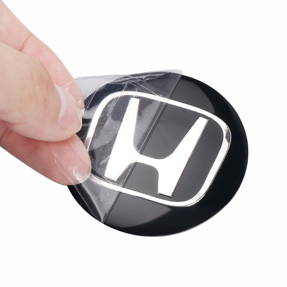 4Pcs 56/60mm Car Styling Car Wheel Hub Center Badge Caps Auto Decorative Accessories for Honda Civic 10th 11th Gen Hrv Jazz City