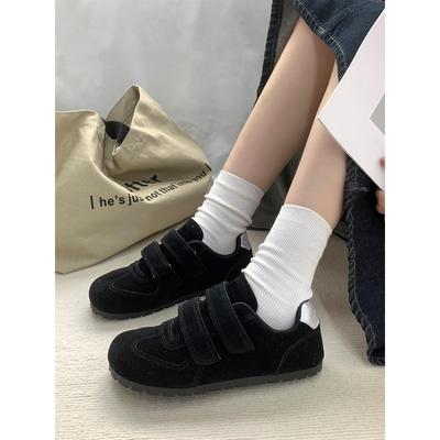 Осень новая повседневная обувь женская ретро липучка уродливая милая обувь с большой головой 3124