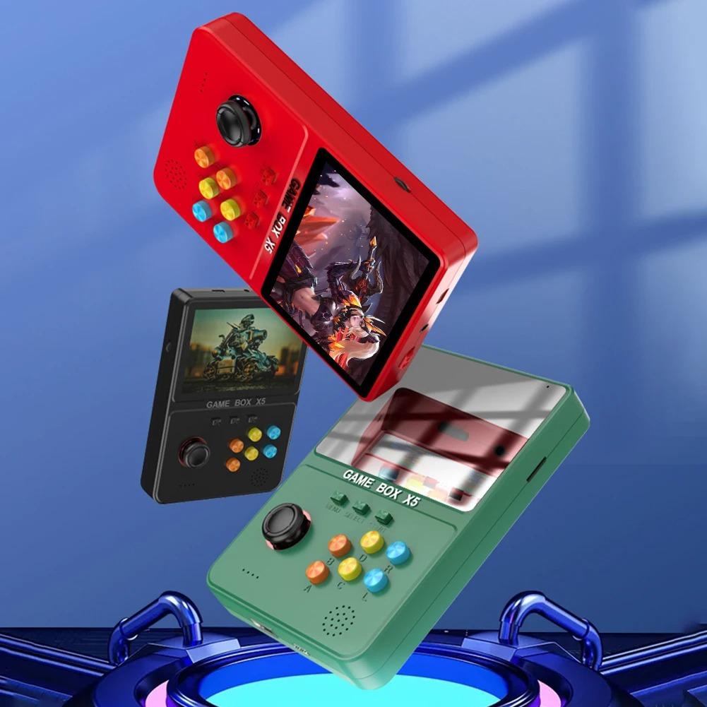 Портативная игровая консоль X5 Retro, внешний аккумулятор X5 Game, портативный внешний аккумулятор, емкость 8000 мАч, 4 дюйма, цветной экран с мягким светом, более 10000 игр