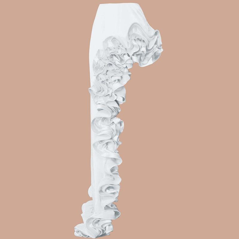 2024 Европейский и американский черно-белый купальник с глубоким V-образным вырезом и кружевом для похудения