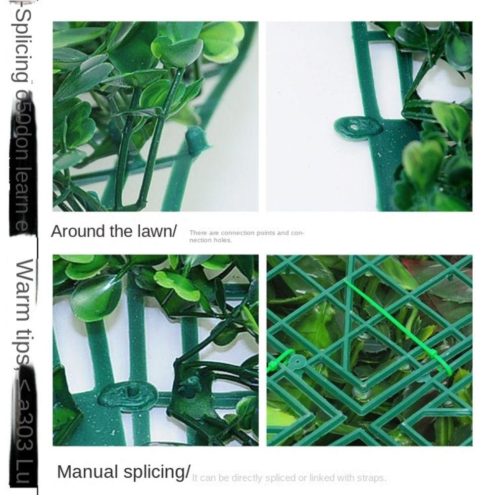 Durable Artificial Plant Wall Panel DIY Artificial Fern Grass Fake Green Grass Mat Wedding