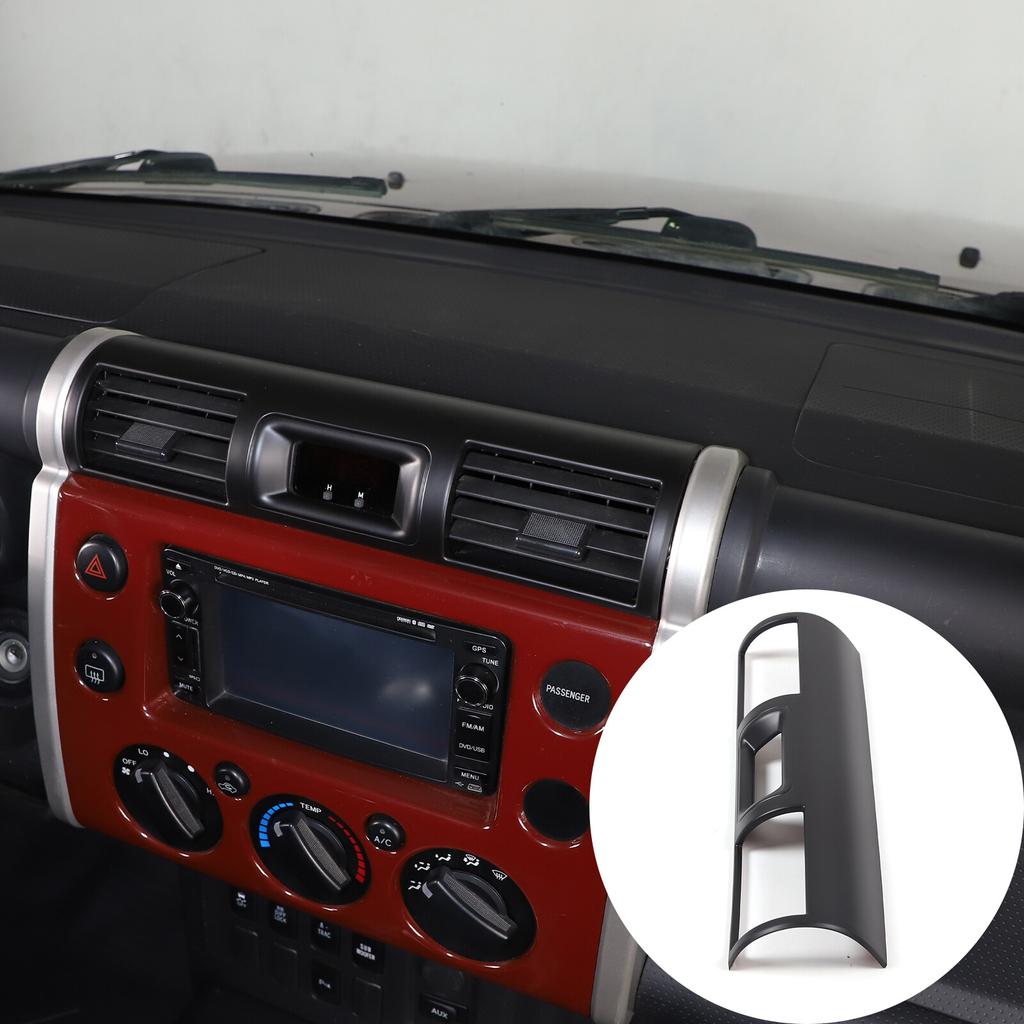 Matte Black Centre Air vent frame Trim Cover For Toyota FJ Cruiser 2007-