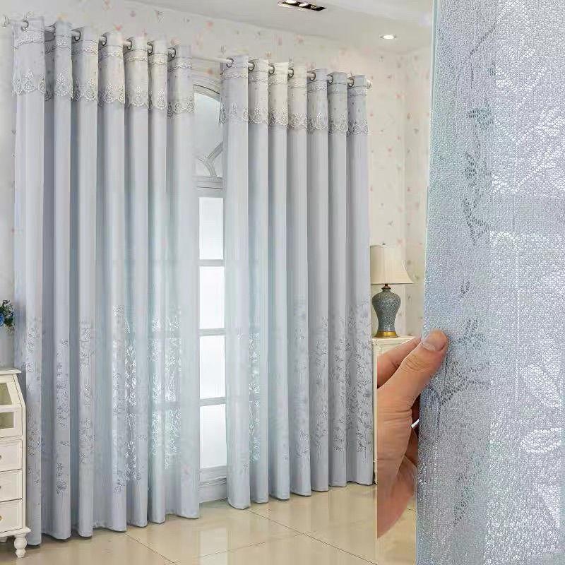 Полузатемняющие шторы, модные, с узором из виноградных листьев, тисненые, европейский, простой, элегантный, романтический, прочный, для декора гостиной