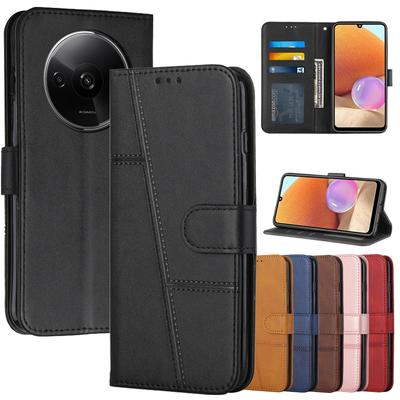 Кожаный чехол-книжка A3 для Xiaomi Redmi A3 A4 A3X A1+ A2 Plus Turbo 3 5G Pro Coque Магнитные чехлы Подставка Кошелек Чехол для телефона 2025
