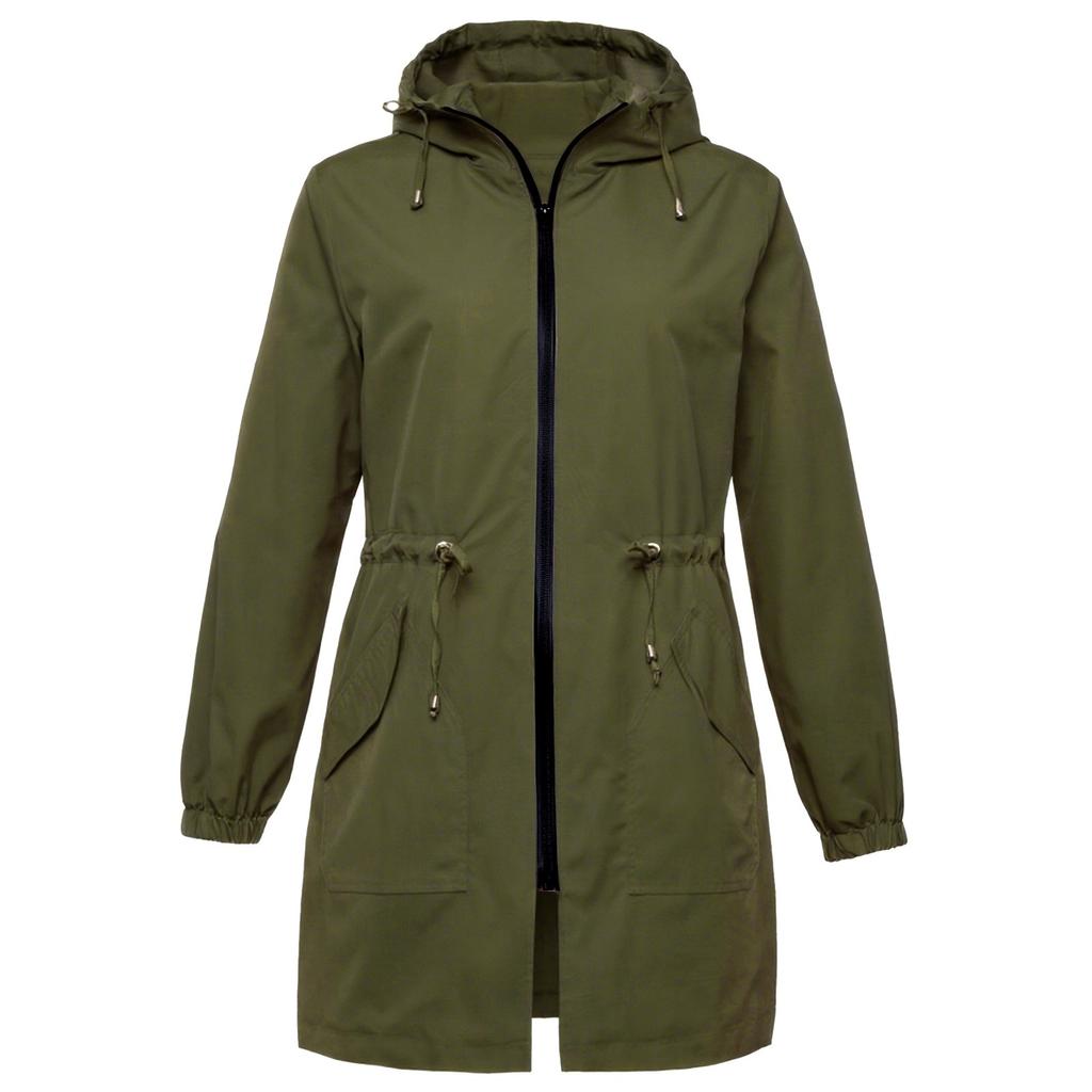 Женские плащи с капюшоном, легкая уличная водонепроницаемая ветровка с капюшоном, однотонный плащ, куртка больших размеров