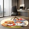 Alice in Wonderland Printed Round Rug Carpet Chair Rug Area Rug Entryway Doormats,for Office Chair Living Room Bedroom Kitchen Room.