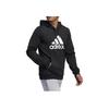 adidas Классическая толстовка с капюшоном и принтом логотипа на шнурке, мужская, для повседневной носки, активного отдыха, спорта, повседневная, с длинным рукавом, черная GH6663