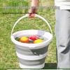 Большое переносное складное ведро для воды для рыбалки, путешествий и использования в общежитии